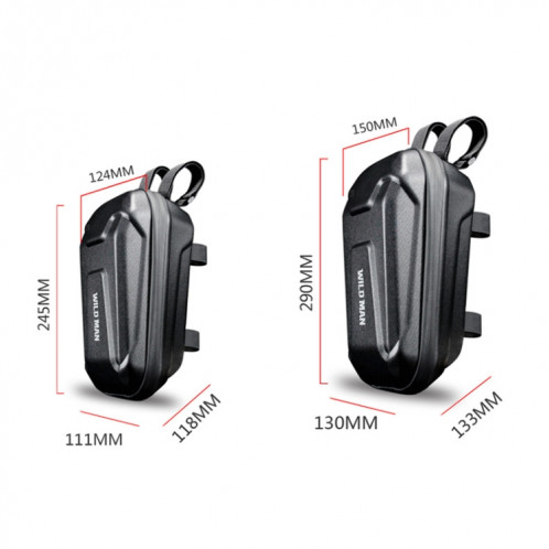 Homme sauvage TS8 EVA Sac de scooter dur Scoffer, Taille: S (Noir) SW001A480-07