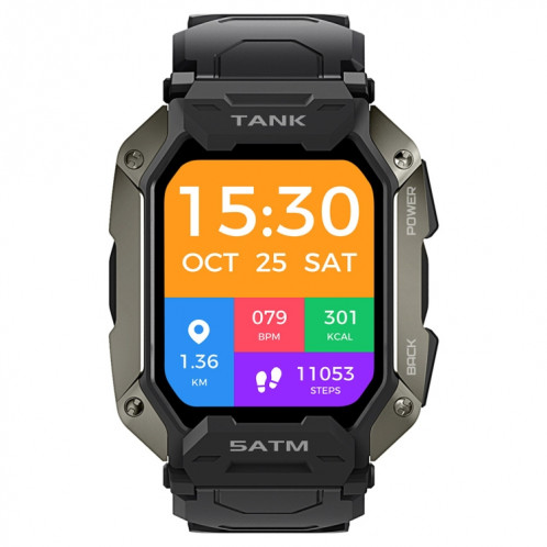 Tank Kospet M1 Wateroor Bluetooth Smart Watch (noir) SK701A888-07