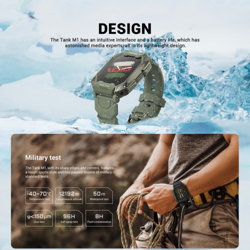 Tank Kospet M1 Wateroor Bluetooth Smart Watch (noir) SK701A888-07