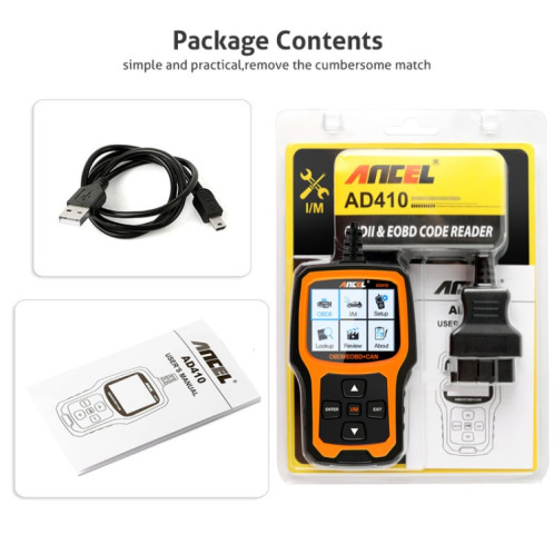 ANCEL AD410 OBD2 Car Universal Auto Diagnostic Scanner SH3019506-07