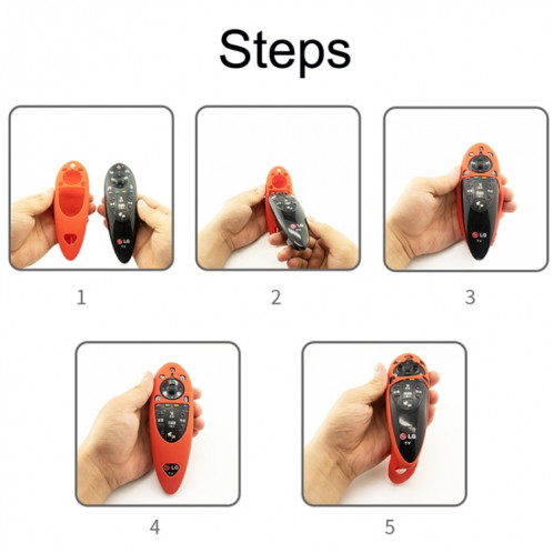 2 PCS Remote Contrôle de protection en silicone à poussière pour la télécommande LG AN-MR500 (bleu) SH201B278-05