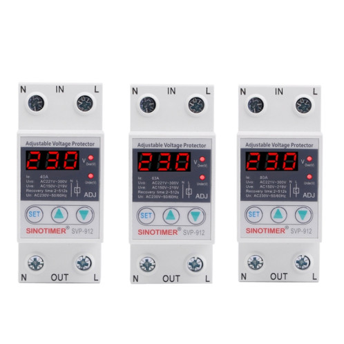 SINOTIMER SVP-912 RÉGLABLABLE AUTO-RESTANT Intelligent sous-tension Protecteur, Current: 40A SS0601412-07