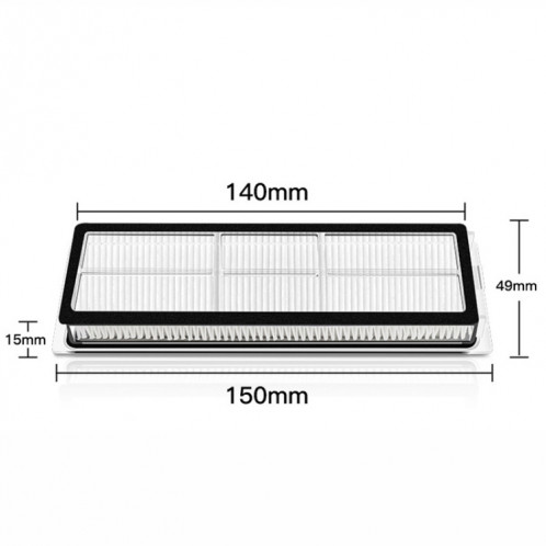3 PCS Filtres Accessoires de remplacement pour Xiaomi Mijia Dream Bot W10 / W10 Pro SH09021975-04