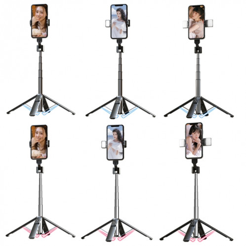Trépie du selfie télescopique Bluetooth Téléphone en direct Téléphone mobile, haut: 102 cm (alliage d'aluminium) SH43011989-07