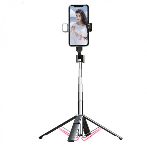 Téléphone Bluetooth Selfie Tripod, haut: 102 cm (acier inoxydable + lumière de remplissage unique) SH43051697-07
