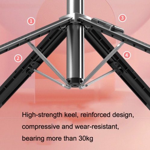 Téléphone Bluetooth Selfie Tripod, haut: 102 cm (acier inoxydable + double feux de remplissage) SH4306675-07