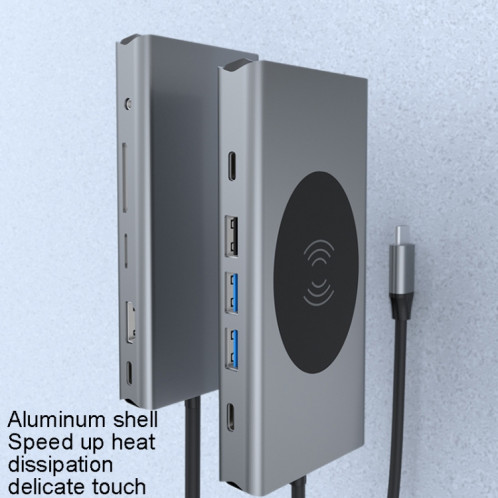 BX13V 13 dans 1 Station d'amarrage de type C Houb de charge sans fil SH31501318-07