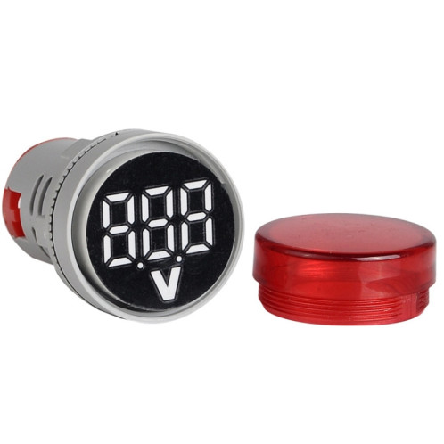 2 pcs indicateur de signal de tension CC 22 mm Round 6-100V Voltmètre universel (Blue ST16VD-03) SS701C99-07