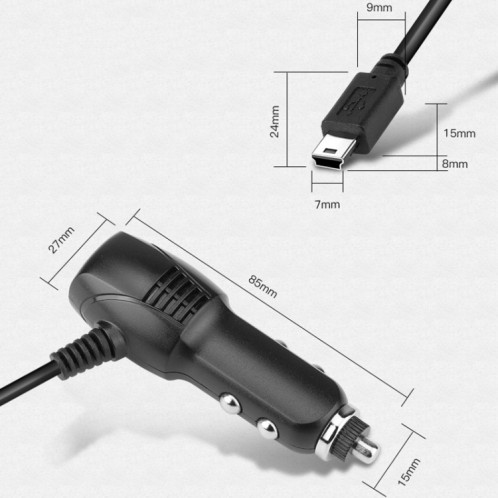 2 PCS CHARDER CHARGEUR FACT LIGNE DE PROPRITION DU DRÉGAGE, Style: 1A + 2A (mini tête droite) SH801B895-07