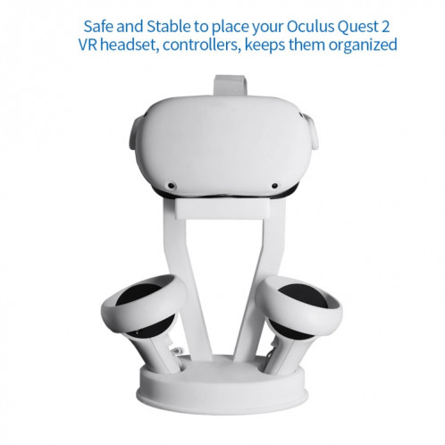 JYS-OC002 VR Bracket Desktop Storage Rack pour Oculus Quest 2 (blanc) SH101A1251-07