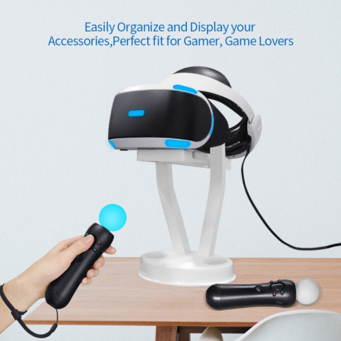 JYS-OC002 VR Bracket Desktop Storage Rack pour Oculus Quest 2 (blanc) SH101A1251-07