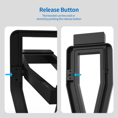 JYS-OC002 VR Bracket Desktop Storage Rack pour Oculus Quest 2 (noir) SH101B210-07