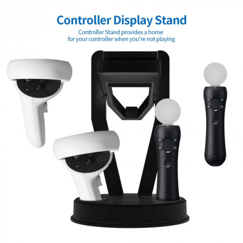 JYS-OC002 VR Bracket Desktop Storage Rack pour Oculus Quest 2 (noir) SH101B210-07