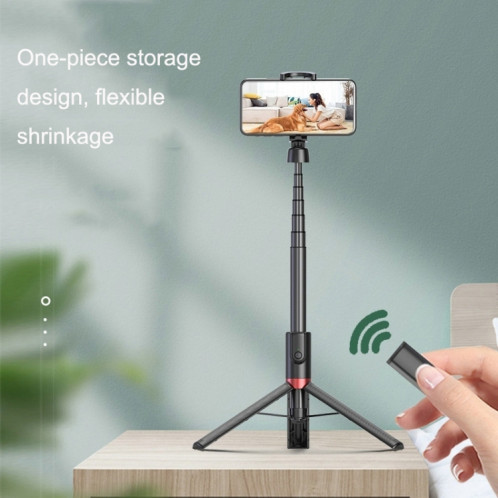 AB403 Live Broadcast Landing Bracket Triangle de téléphone mobile télescopique intégré (Black Red) SH701C1167-07