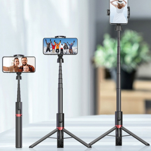 AB403 Live Broadcast Landing Bracket Triangle de téléphone mobile télescopique intégré (Black Red) SH701C1167-07