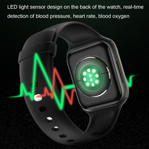 HD7Max 1,9 pouce Smart Watch multifonctionnel imperméable avec fonction NFC (noir) SH801B591-07