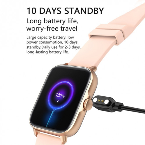 Prêter la surveillance de la fréquence cardiaque Y22 Smart Bluetooth Watch, couleur: or SL02031763-07