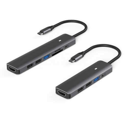 Blueendlessless Type-C + USB 3.0 / 2.0 + hub hdmi4k, spécification: 5 en 1 SB0402704-07