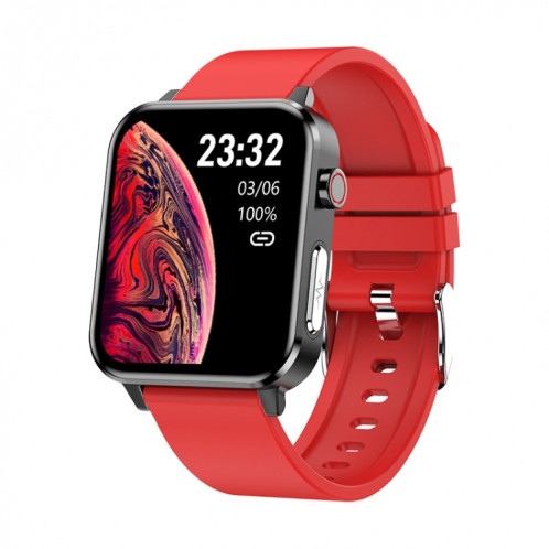 Prêter e86 1,7 pouce de surveillance cardiaque surveillance de la montre Bluetooth intelligente, couleur: rouge SL1803378-07
