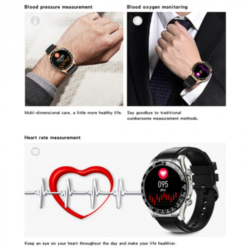 Prêter la montre d'appel Bluetooth Smart Pro Smart avec fonction NFC, couleur: silicone vert SL2502943-07