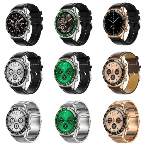 Prêter la montre d'appel Bluetooth Smart Pro Smart avec fonction NFC, couleur: cuir vert SL2505287-07