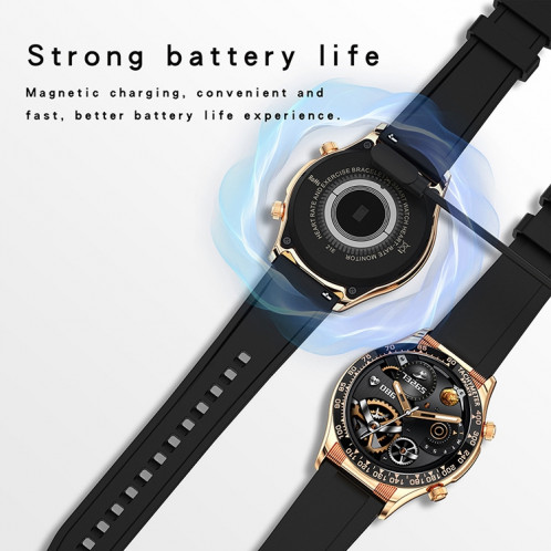 Prêter la montre d'appel Bluetooth Smart Pro Smart avec fonction NFC, couleur: cuir vert SL2505287-07