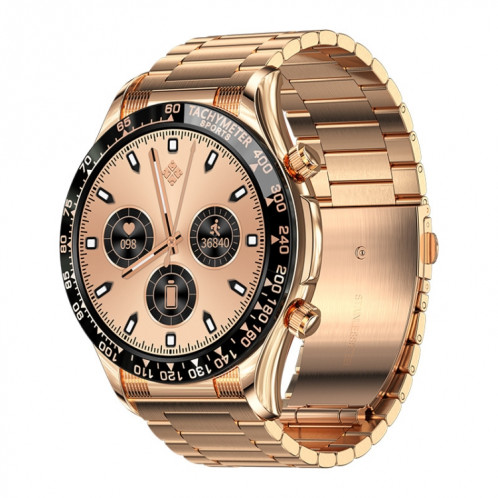 Prêter la montre d'appel Bluetooth Smart Pro Smart avec Fonction NFC, Couleur: Gold Steel SL25091359-07
