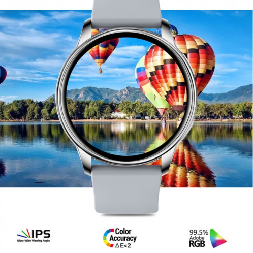 WEARKEY Y23 1,32 pouce Surveillance de la santé Smart Watch avec verrouillage de mot de passe (Gray Silver) SW401C1310-07