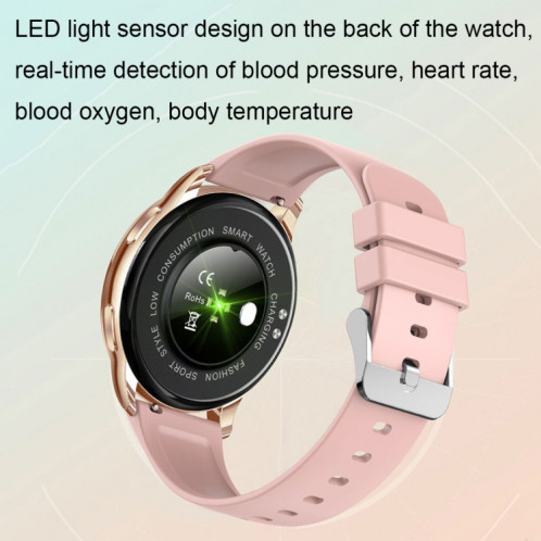 WEARKEY Y23 1,32 pouce Surveillance de la santé Smart Watch avec verrouillage de mot de passe (Gray Silver) SW401C1310-07