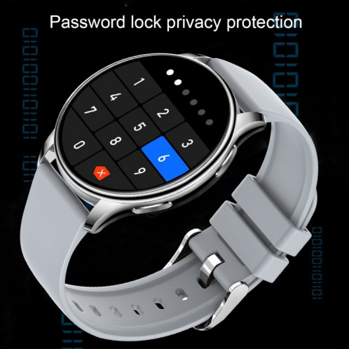 WEARKEY Y23 1,32 pouce Surveillance de la santé Smart Watch avec verrouillage de mot de passe (Gray Silver) SW401C1310-07