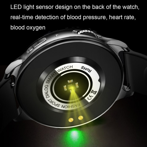 Wearkey Y22 1,32 pouce Bluetooth appelant la montre intelligente avec un bouton rotatif (gris argenté) SW501C1715-07