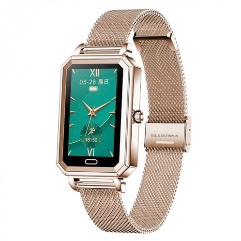 Prêter ht2 1,28 pouce de détection de fréquence cardiaque pidomètre Smart Watch, couleur: acier doré SL5001945-07