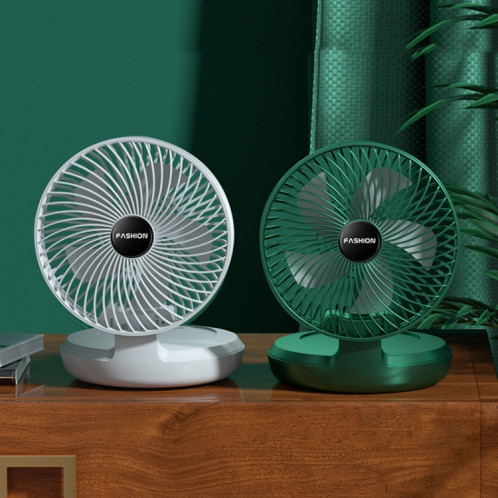 Bureau de bureau pliant petit ventilateur portable, taille: 8 pouces (bougie directe USB blanche) SH401A884-07