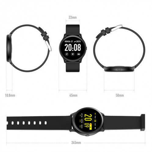 WEARKEY KW19 Smart Watch de la surveillance de la pression artérielle de 1,3 pouce (rose) SW001A1881-06