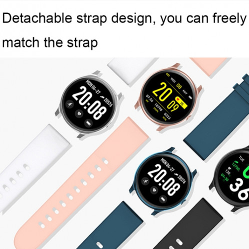 WEARKEY KW19 Smart Watch de la surveillance de la pression artérielle de 1,3 pouce (rose) SW001A1881-06