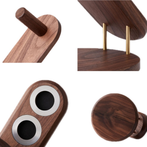 Support de rangement de sèche-cheveux en bois massif pour Dyson (noix noire) SH601A536-06