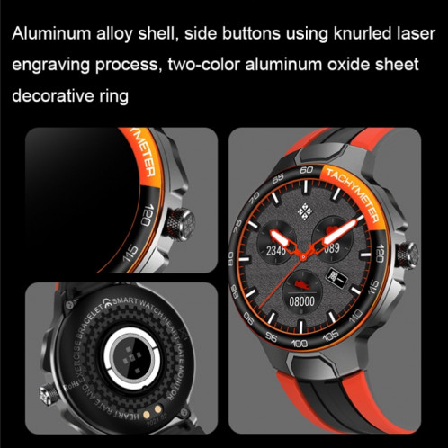 Wearkey E15 1,28 pouce Smart Heart Cate Spreing Topp Screen Watch (Orange) SW801C1758-07