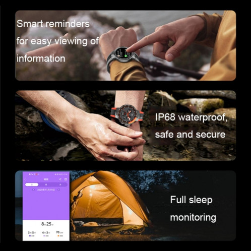 Wearkey E15 1,28 pouces Smart Heart Cate Spreing Topp Screen Watch (bleu) SW801A1274-07