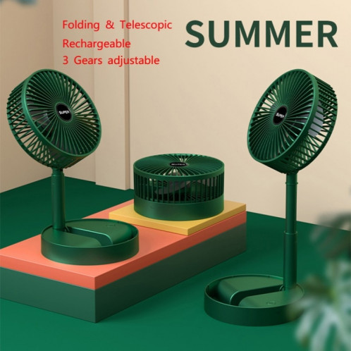 Ventilateur pliant portable ventilateur debout au sol rétractable, style: plug in (vert) (vert) SH1404513-07