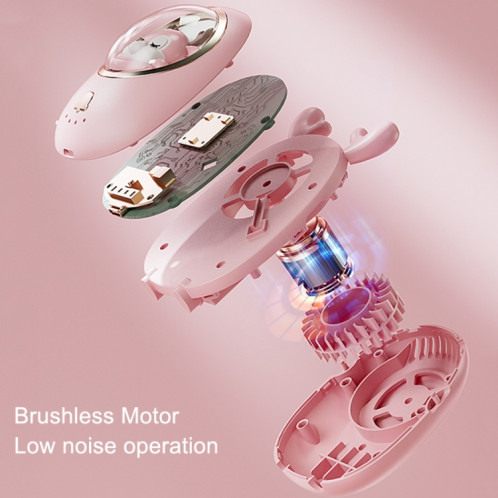 Enfants suspendus ventilateur de cou USB Handheld Light Glowing mini ventilateur portable (blanc) SH801A1932-07