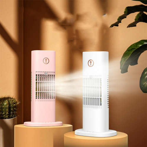 D3 Home USB Air refroidisseur Ajouter le ventilateur de la tour de bureau à eau Éventail d'humidification Spray (blanc) SH101B71-07
