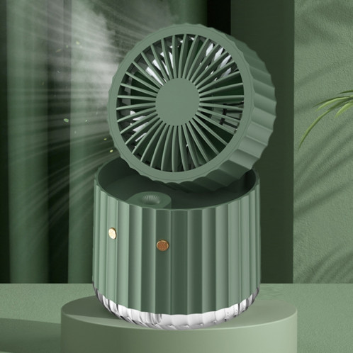 PW01 Mini ventilateur de refroidissement par eau USB de bureau Turbo LED Refroidisseur d'air d'humidification par pulvérisation (vert) SH001C1633-07