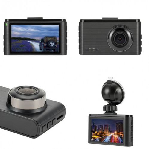 KG390 Enregistreur de conduite TS Stream WIFI HD à écran IPS de 3 pouces, Style :, Trier par couleur: Enregistrement unique SH850118-07
