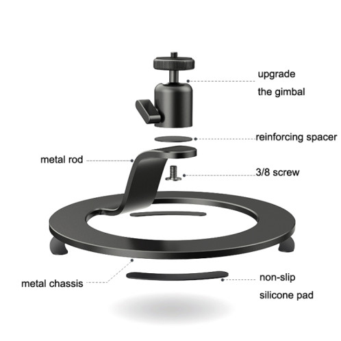 SSKY L28 Desktop Metal Projecteur Stand pour Xiaomi (noir) SS401A1705-07