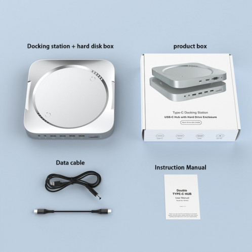 ROCKETEK MM483 pour Mac Mini Station d'accueil avec un boîtier de disque dur SR38241852-07