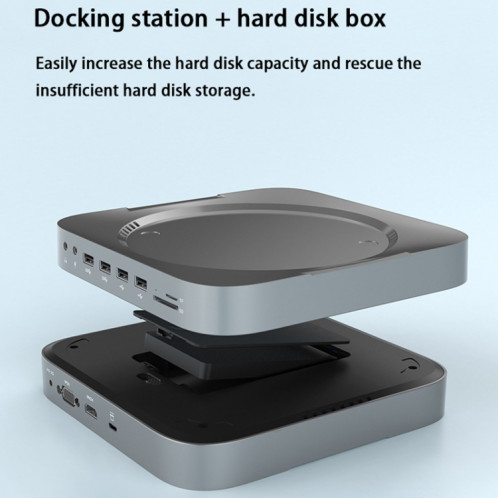 ROCKETEK MM483 pour Mac Mini Station d'accueil avec un boîtier de disque dur SR38241852-07