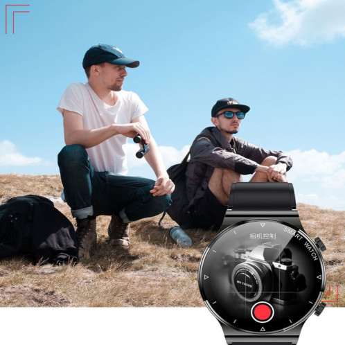 ME88 1,32 pouce de surveillance du sommeil de la fréquence cardiaque Smart Watch (silicone en argent) SH701B842-07