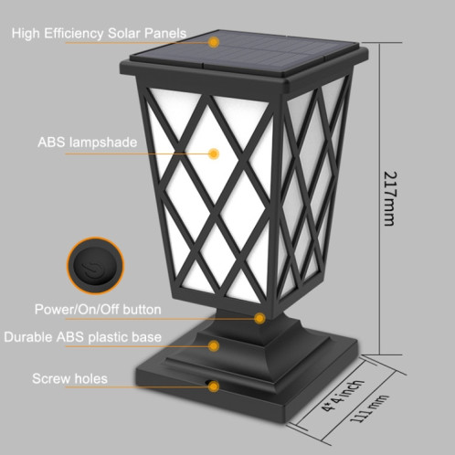 Stigmatisation solaire Lampe à flammes Garden LED LED LEDRESSAPE LED (N260C) SH101A104-07