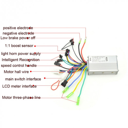 866 250W 350W Le contrôleur de scooter à vélo électrique universel peut être équipé de speedmeters SH3891688-05