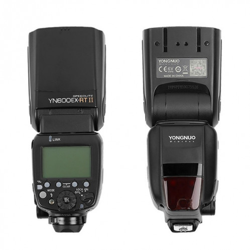 Yongnuo YN600EX-RT II HSS 1/8000S Master TTL Flash Speedlite pour Canon (noir) SY001A1191-08